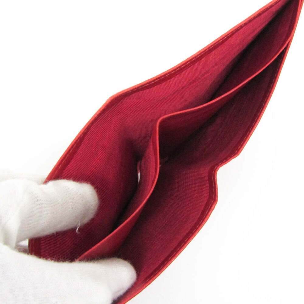 CHANEL Authentic Red Lambskin Leather Wallet - Picture 4 of 13